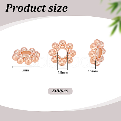 500Pcs Alloy Daisy Spacer Beads FIND-PH0059-80-1