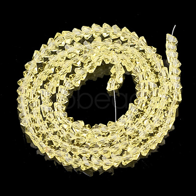 Transparent Glass Beads Strands GLAA-S178-01D-1