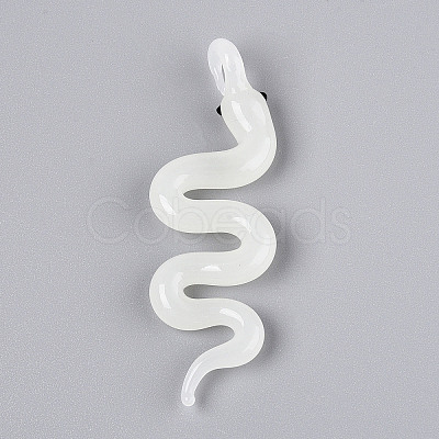 Handmade Lampwork Big Pendants LAMP-N034-18-1