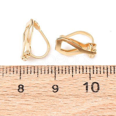 316 Surgical Stainless Steel Clip-on Earring Findings X-STAS-P397-02G-1