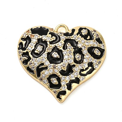 Brass Micro Pave Cubic Zirconia Pendants KK-L229-077A-P-1