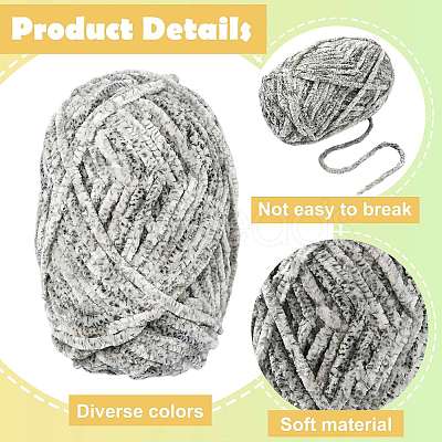 Super Bulky Chenille Polyester Yarn YCOR-FZC0001-01H-1