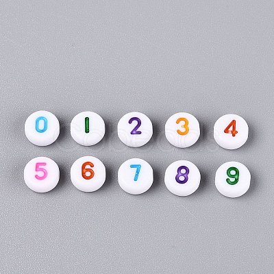 Opaque Acrylic Beads SACR-Q001-12D-1