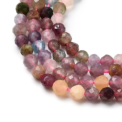 Natural Multicolor Tourmaline Beads Strands LS-G-F460-31-1