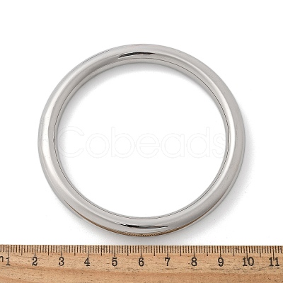 304 Stainless Steel Plain Bangles for Women BJEW-K271-01P-1