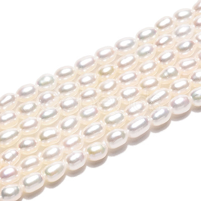 Natural Cultured Freshwater Pearl Beads Strands PEAR-N024-02-4AB-1