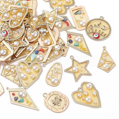 Epoxy Resin Pendants RESI-X0001-40-1