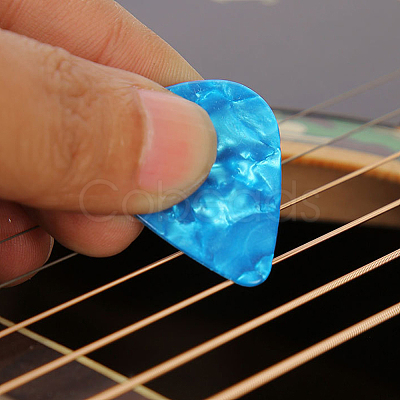 Plastic Self-Adhesive Guitar Fretboard Note Map Sticker Labels AJEW-AN0007-32-1