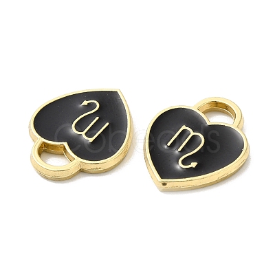 Alloy Enamel Charms ENAM-D046-01G-1