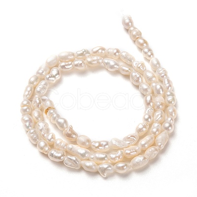 Natural Cultured Freshwater Pearl Beads Strands PEAR-J005-56-01-1