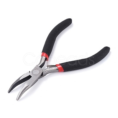 Carbon Steel Bent Nose Jewelry Plier for Jewelry Making Supplies P021Y-1
