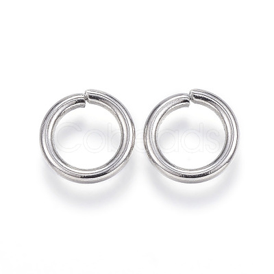Tarnish Resistant 304 Stainless Steel Open Jump Rings A-STAS-E113-11P-1