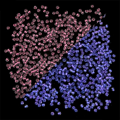 8/0 Luminous Glass Seed Beads LUMI-PW0001-186B-14-1