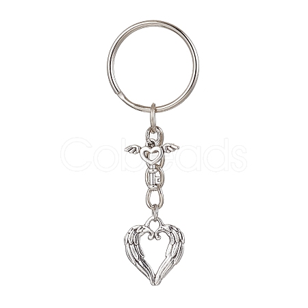 Valentine's Day Heart Alloy Pendant Keychain KEYC-JKC00625-03-1