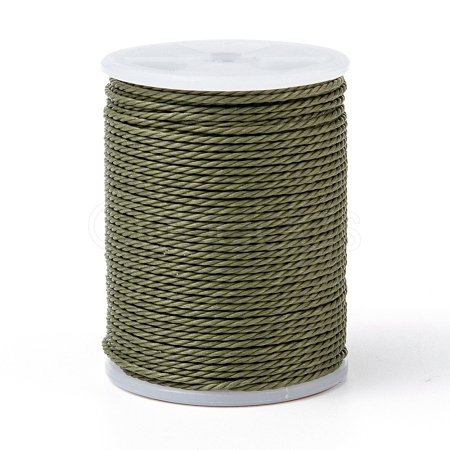 Round Waxed Polyester Cord YC-G006-01-1.0mm-37-1