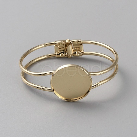 Brass Hinged Bangle Makings MAK-WH0011-13B-G-1