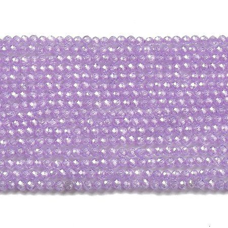 Cubic Zirconia Bead Strands ZIRC-C006-01A-09-1