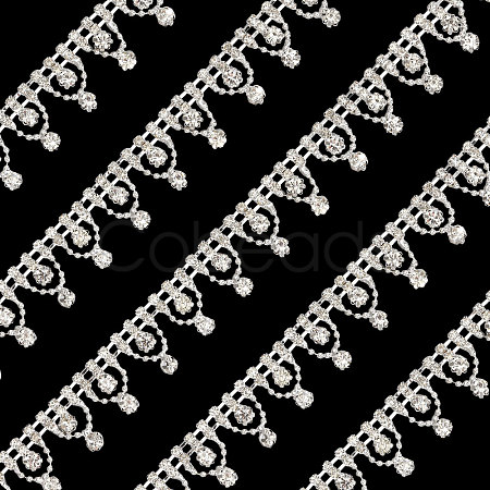 Flower Crystal Glass Rhinestone Cup Chains DIY-GL0005-73-1