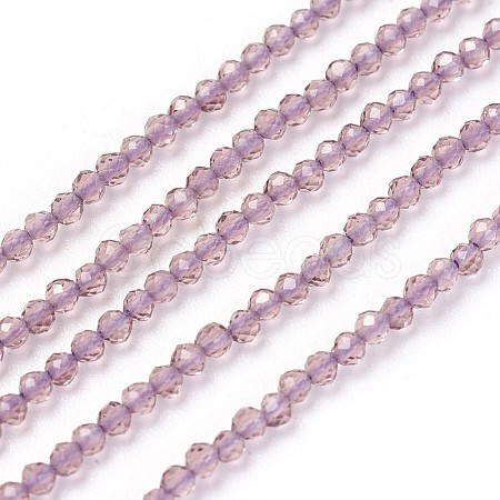 Transparent Glass Beads Strands GLAA-F094-A07-1