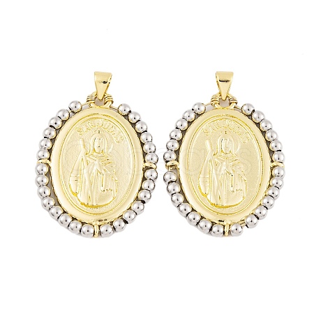 Rack Plating Brass Pendants KK-P269-14G-A-1