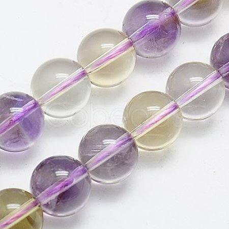 Natural Ametrine Beads Strands G-G462-10mm-06-1