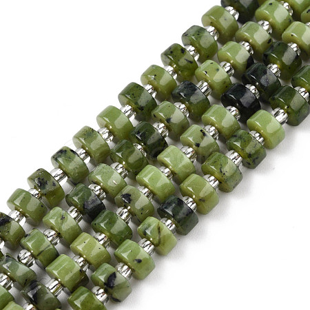 Natural Canadian Jade Beads Strands G-N327-07E-1
