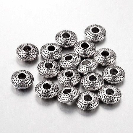 Tibetan Style Alloy Spacer Beads LS-TIBEB-R011-AS-FF-1