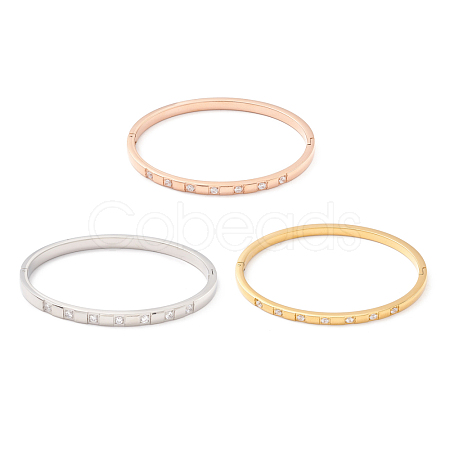 Clear Cubic Zirconia Bangle STAS-P303-02-1