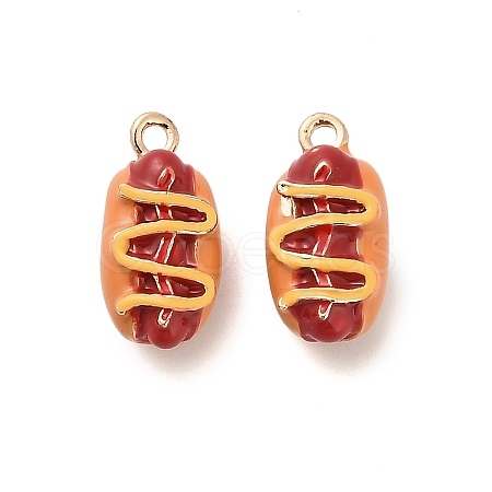 Alloy Enamel Pendants PALLOY-R155-01G-07-1