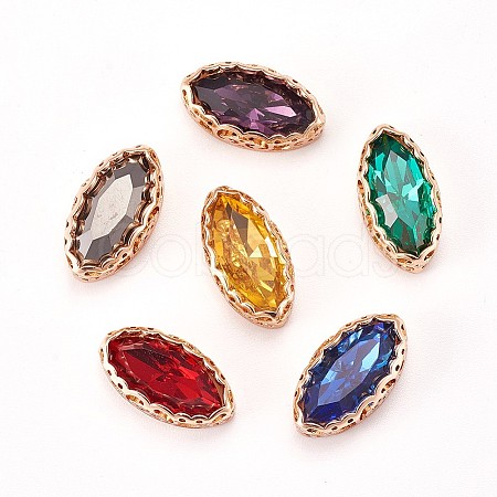 Sew on Rhinestone RGLA-P024-M-7x15-1