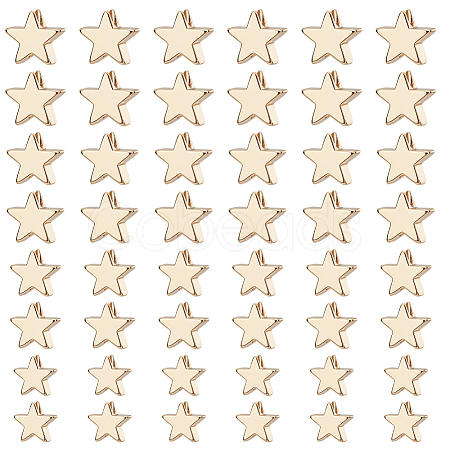 80Pcs 4 Style Brass Beads KK-PH0010-34-1