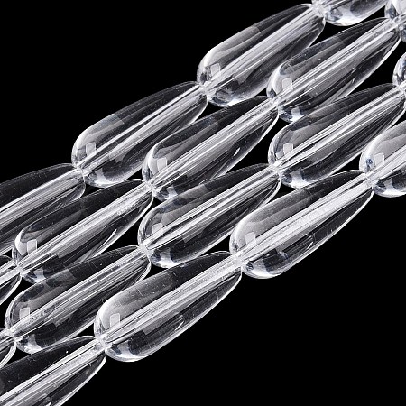 Transparent Glass Beads Strands X-GLAA-Q113-03A-A01-1
