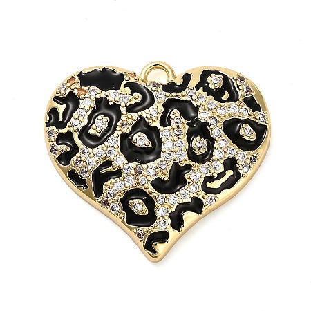 Brass Micro Pave Cubic Zirconia Pendants KK-L229-077A-P-1