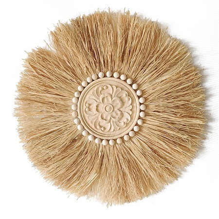 Raffia Woven Wall Decorations HULI-PW0002-074E-1