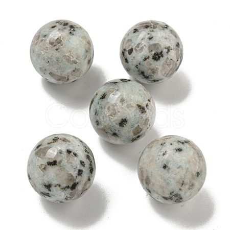 Natural Sesame Jasper Round Ball Figurines Statues for Home Office Desktop Decoration G-P532-02A-22-1