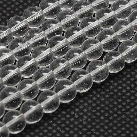 Imitate Austrian Crystal Glass Round Bead Strands GLAA-F030-6mm-01-1