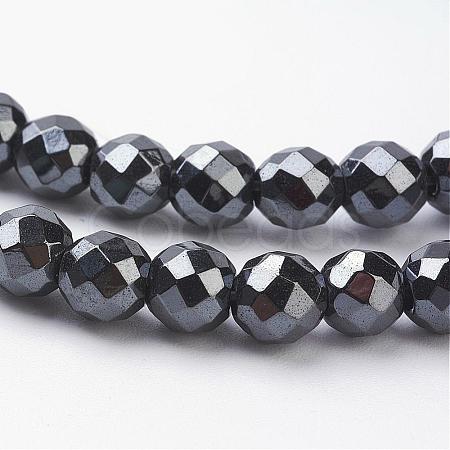 Non-Magnetic Synthetic Hematite Beads Strands HEMA-10D-1-1