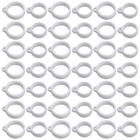 60Pcs 2 Style Silicone Pendant SIL-GF0001-43C-1