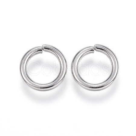 Tarnish Resistant 304 Stainless Steel Open Jump Rings A-STAS-E113-11P-1