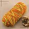 5-Ply Milk Cotton Knitting Acrylic Fiber Yarn, for Weaving, Knitting & Crochet, Segment Dyed, Orange, 2.5mm