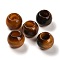 Natural Tiger Eye European Beads, Large Hole Beads, Round, 12x11mm, Hole: 5.5~6mm