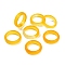 Dyed & Heated Natural Agate Finger Rings for Women, Gold, 5.5mm, Inner Diameter: 17~17.5mm