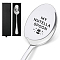 Stainless Steel Spoons, with Packing Box, Word, 195x32mm