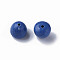 Opaque Acrylic Beads, Faceted, Teardrop, Royal Blue, 15x14.5mm, Hole: 2mm, about 243pcs/500g