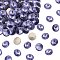 Preciosa&reg MAXIMA Crystal Round Stones, Czech Crystal, Bicone(436 11 177 Rivoli), Dura Foiling, 20410 Tanzanite, SS47(10.55~10.9mm)