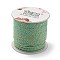 4-Ply Polycotton Cord, Handmade Macrame Cotton Rope, with Gold Wire, for String Wall Hangings Plant Hanger, DIY Craft String Knitting, Medium Aquamarine, 1.5mm, about 21.8 yards(20m)/roll