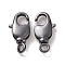 Rack Plating Brass Swivel Lobster Claw Clasps, Swivel Snap Hook, Long-Lasting Plated, Gunmetal, 17x9x3.5mm