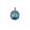 Synthetic Turquoise Pendants FIND-PW0025-04W-1