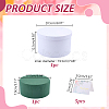 1Pc Round White Paper Gift Packing Boxes with Lid CON-NB0002-49-2