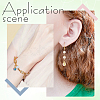 150Pcs Crackle Glass Pendants FIND-DC0001-50-7